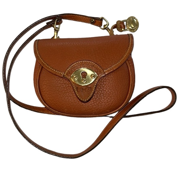 Dooney & Bourke Vintage Mini Saddlebag or Crossbody Pebbled Leather - Picture 2 of 13